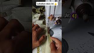 Menjahut kelim lilit dengan menggunakan sepatu lilit  kelim lilit [upl. by Birck854]