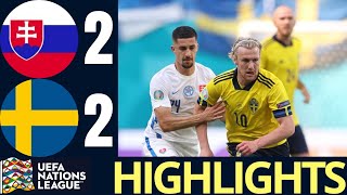 SLOVAKIA VS SWEDEN 22 UEFA Nations League  Extended Match Highlights 2024 [upl. by Richmound]