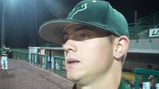 USF BASEBALL 36 Postgame Comments Kyle Eastham [upl. by Aikkan252]