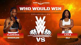 Claressa Shields Vs Laila Ali [upl. by Linnet]