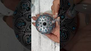 Mandala Stone painting mandalaart painting dotart satisfying art acrylic arttherapy [upl. by Evelyn]