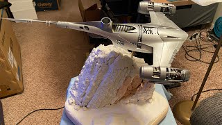 Revell 124 N1 Starfighter Mandalorian build part 3 [upl. by Solahcin]