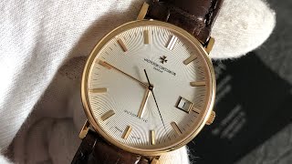 VACHERON CONSTANTIN Patrimony 42002 18K Yellow Gold 35 mm  BSWATCHFR [upl. by Maunsell]