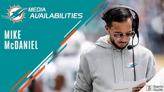 Coach McDaniel meets with the media  Miami Dolphins [upl. by Eerrehs]