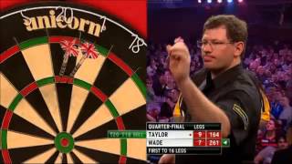 PDC Grand Slam of Darts 2013  Quarter Final  Taylor VS Wade [upl. by Marler815]