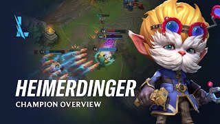 Heimerdinger Champion Overview  Gameplay  League of Legends Wild Rift [upl. by Eisinger]