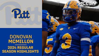 Donovan McMillon 2024 Regular Season Highlights  Pitt Defensive Back [upl. by Donaghue170]