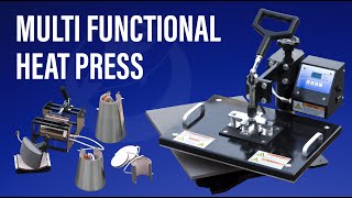 8in1 Multi Functional Heat Press Machine User Guide  Photo USA [upl. by Ahsirtal]