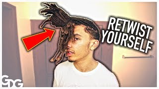 How To Retwist Your Own Dreadlocks [upl. by Dustman154]