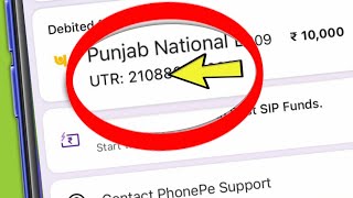 PhonePe  What is UTR Number Kya hota hai [upl. by Lanahtan525]