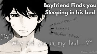 ASMR Boyfriend Finds You Sleeping in His Bed M4F Comfort SleepAid Boyfriend Roleplay [upl. by Karilla]