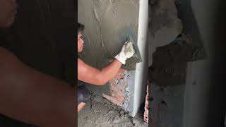 Masonry plastering shorts shortsfeed plaster construction [upl. by Adnauq]