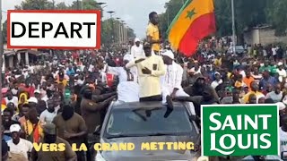 🔴 Départ de ousmane sonko à Saint louis pour le grand metting du jours [upl. by Oiragelo]