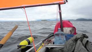 Inside Passage Canoe Video 18 Crossing Strait of Georgia in a Canoe [upl. by Hiltner]