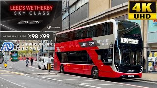 Transdev Harrogate Bus Company​ Skyclass X99 Leeds Station to Wetherby ADL Dennis Enviro400MMC [upl. by Johen]