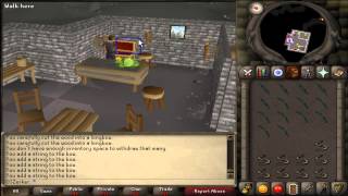 Old School RuneScape Tips 8  Fastest Way to String Bows  OldSchoolZerker [upl. by Ahsinor576]