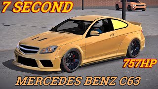 MERCEDES BENZ C63 GEARBOX SETTING  CAR PARKING MUTIPLAYER NEW UPDATE 2023 [upl. by Rinum]