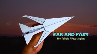 How to make a fastest paper airplane [upl. by Ennahtur]