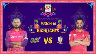 Match 16  Highlights  Sylhet Strikers vs Fortune Barishal [upl. by Weig]