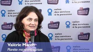 Valérie March Planète microentreprises au Salon des services à la personne 2011 [upl. by Aihselat]