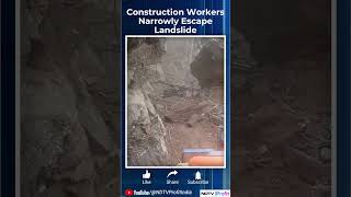 Uttarakhand Chamoli Landslide Construction Workers Narrowly Escape Disaster [upl. by Schroth]