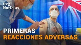 REINO UNIDO recomienda NO PONER la vacuna de PFIZER a pacientes con ALERGIAS severas  RTVE Noticias [upl. by Ylagam]