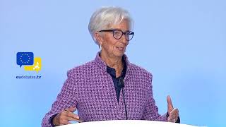 No recession in the euro area but mixed fortunes among the Member States ECBs President Lagarde [upl. by Marnie]