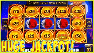 Omg Retrigger Double Hold amp Spin HUGE JACKPOT Million Dollar Dragon Link Autumn Moon Slot [upl. by Hanna]