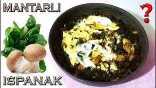 YUMURTALI VE MANTARLI ISPANAK KAVURMASI │ NEFİS YEMEK TARİFLERİ [upl. by Missie]