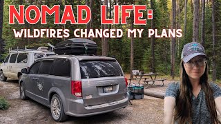 Minivan Camping amp Hiking at Glacier National Park With My Dog  Wildfires Changed My Plans 🔥 [upl. by Noskcire]