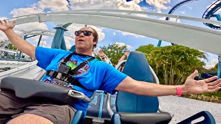 Penguin Trek NEW ROLLER COASTER At SeaWorld Orlando  NO HAT🧢 First Full TEST RIDE Experience [upl. by Watkins278]