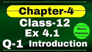 Class 12 Ex 41 Q1 Math  Determinants  Q1 Ex 41 Class 12 Math  Ex 41 Q1 Class 12 Math [upl. by Rodenhouse921]