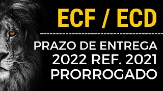 Prazo de entrega ECD  ECF prorrogado Receita publica IN RFB 20822022  Contábil Play [upl. by Silloc424]