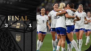 USWNT vs Iceland  Highlights  October 27 2024 [upl. by Meeks]