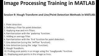 Image Processing Training in MATLAB Session 9 [upl. by Eneleuqcaj]