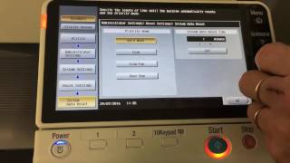 Konica Minolta System Reset Adjustments [upl. by Ecniv]