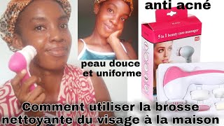 Brosse nettoyante du visage  meilleure utilisation pour une belle peau douce lisse et uniforme [upl. by Aisetra671]