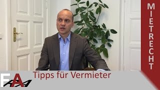 Tipps für Vermieter bei Kündigung des Mieters  Mietrecht [upl. by Alien]