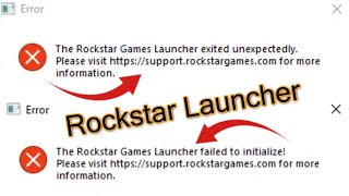 How to fix The Rockstar Games Launcher Failed to initialize  Error Exited Unexpectedly [upl. by Swayder256]