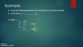 Decimal to Octal conversion [upl. by Anelhtak]