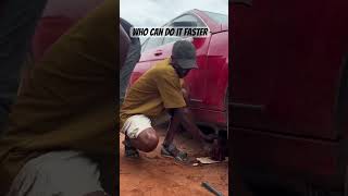 IMTECH JACK VS MANUAL JACK automobile funny [upl. by Murry]