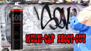 Spray Paint Cap Showdown We Test Molotow Burner Black with Multiple Caps [upl. by Braca]