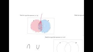 Shading regions in a Venn diagram from set notation [upl. by Gnas]