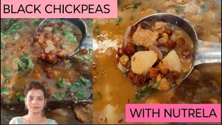 Highly nutritious  आलू और न्यूट्रेला के साथ काले चने  Black chickpeas  Hindi with English CC [upl. by Anis]