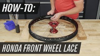 How To Lace a Honda Motorcycle Wheel [upl. by Nimajeb567]