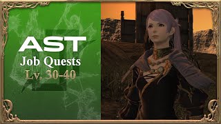 FFXIV Astrologian AST Job Quests  Cutscenes  Levels 30 to 40 [upl. by Ecinaj]