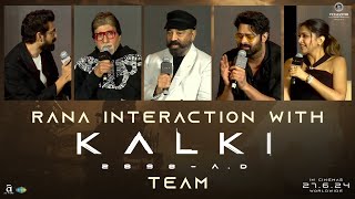 Rana Interaction with Kalki 2898 AD Movie Team at Pre Release Event  Mumbai  Prabhas  Deepika [upl. by Vincents723]