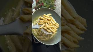 Crispy pasta chips  recipes like  share  subscribe [upl. by Oivalf528]