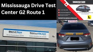 Mississauga Drive Test Center G2 Route 1out of 6 CAN ON DRIVING SCHOOL [upl. by Aicirtan956]