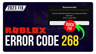 How To Fix Roblox Error 268  You Have Been Kicked Due To Unexpected Client Behavior UPDATED [upl. by Rohn279]